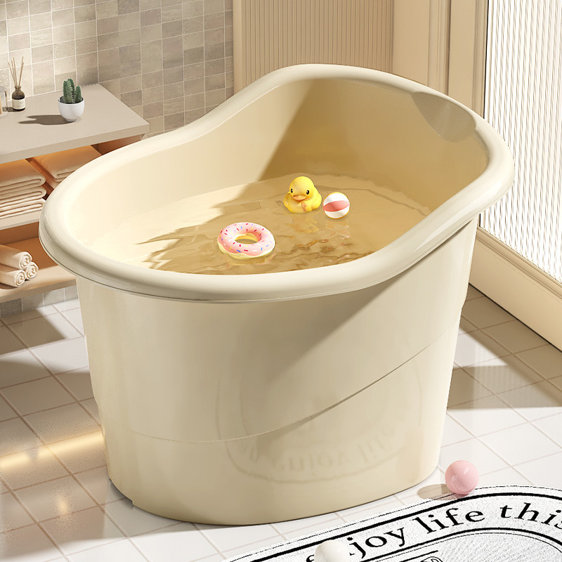 Children's Thickened Bath Tub for Home Use, Extra-Large Bathtub for Kids and Infants, Full-Body Soaking Tub for Babies - Image 3
