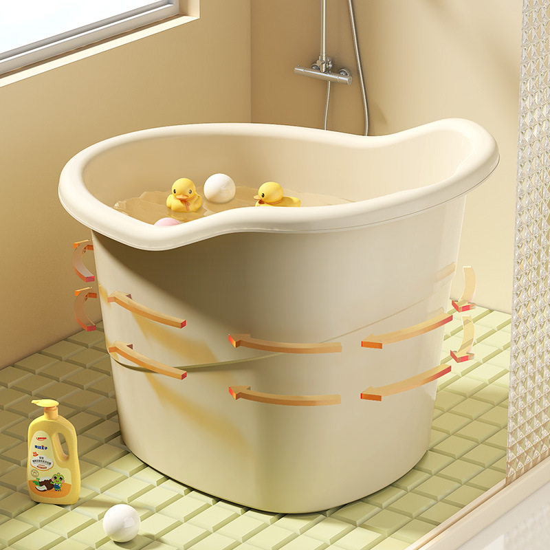 Children's Thickened Bath Tub for Home Use, Extra-Large Bathtub for Kids and Infants, Full-Body Soaking Tub for Babies - Image 2